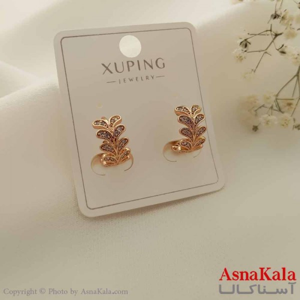 گوشواره حلقه ای زنانه مدل قلبی ژوپینگ کد GSH15702W