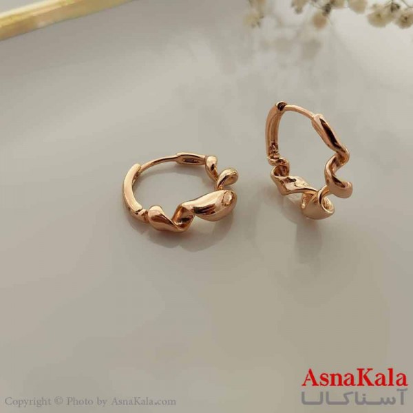 گوشواره حلقه ای زنانه مدل پیچی ژوپینگ کد GSH15708W