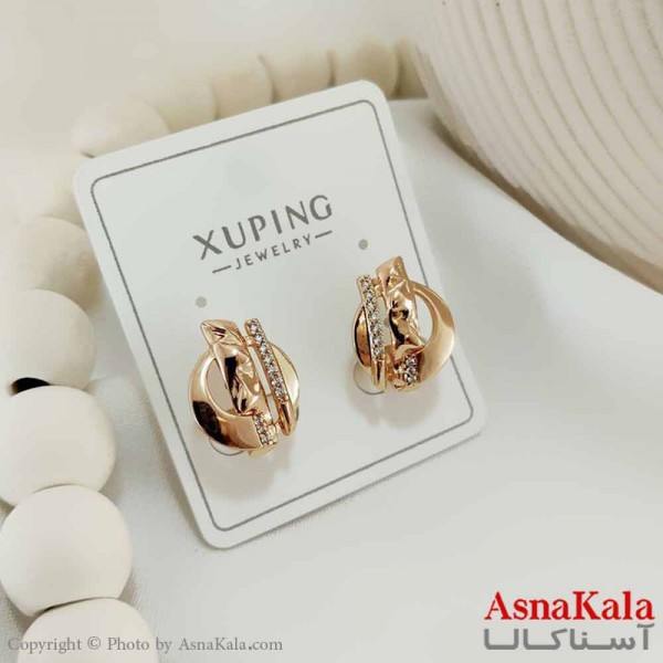 گوشواره زنانه مدل پیچی ژوپینگ کد GSH15788W