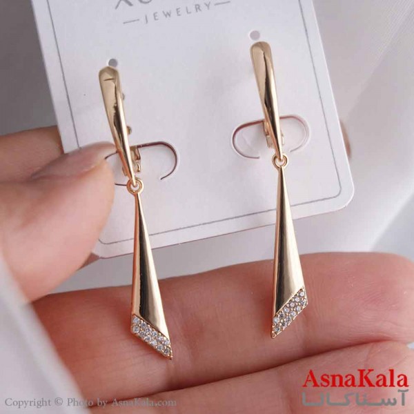 گوشواره میخی زنانه مدل مینیمال ژوپینگ کد GSH15829W