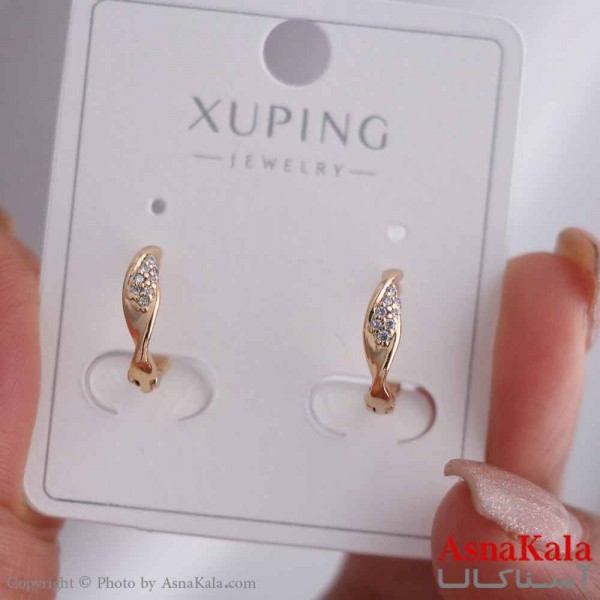 گوشواره حلقه ای زنانه مدل پیچی مینیمال ژوپینگ کد GSH15858W