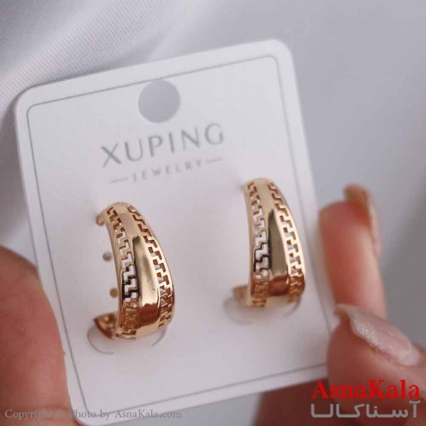 گوشواره حلقه ای زنانه مدل ورساچه ژوپینگ کد GSH15873W
