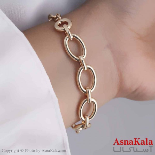 دستبند زنانه ترند برند ژوپینگ Xuping مدل حلقه ای  کد DSB18715W