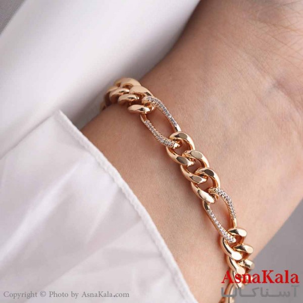 دستبند زنانه ترند برند ژوپینگ مدل کارتیر طلایی   کد DSB18717W