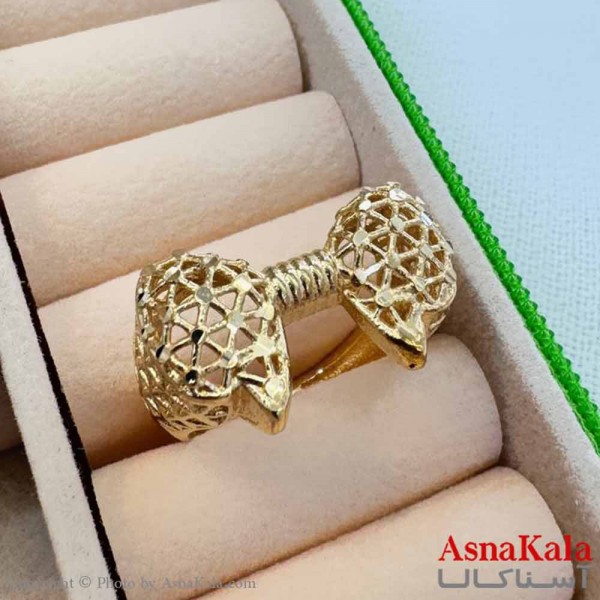 انگشتر زنانه طلاروس مدل پاپیون ANG19691W