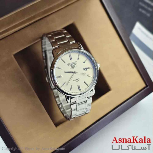 ساعت مچی مردانه سیکو موتور کوارتز،مقاوم دربرابر آب،دارای روزشمار کد WTCH11279W