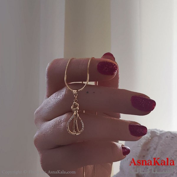 گردنبند ژوپینگ مینیمال دخترانه مدل عاشقانه کد GNB161109W