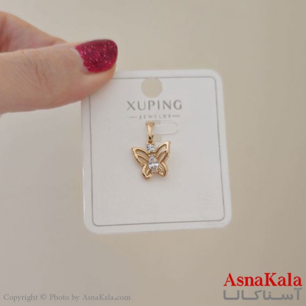 گردنبند ژوپینگ دخترانه مدل پروانه کد GNB161169W