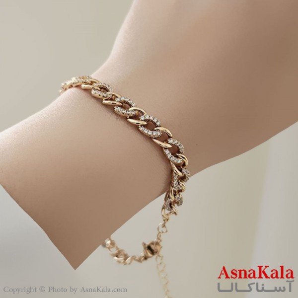 دستبند زنانه ترند برند ژوپینگ مدل زنجیری کد DSB18749W