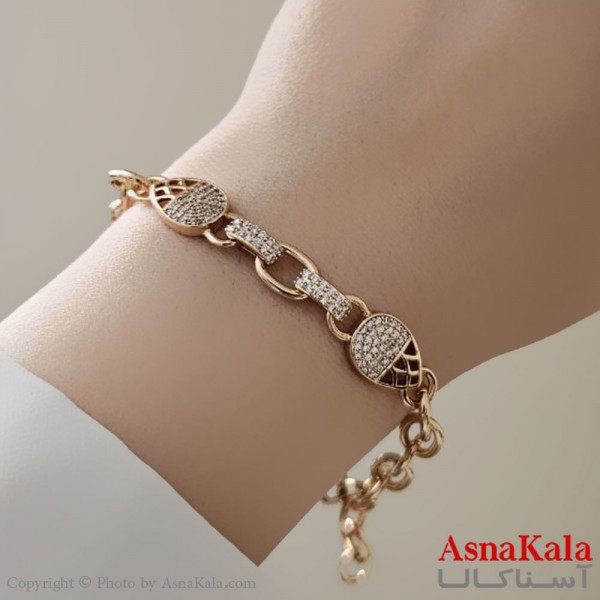دستبند زنانه ترند برند ژوپینگ مدل نگین دار کد DSB18750W