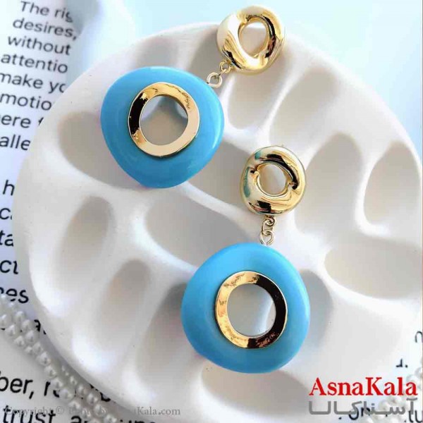 گوشواره استیل مینیمال دخترانه مدل آویزی فانتزی کد GSH15999W