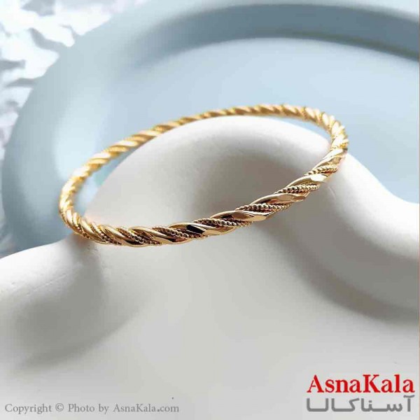 دستبند زنانه شیک مدل النگویی پیچی کد DSB18785W