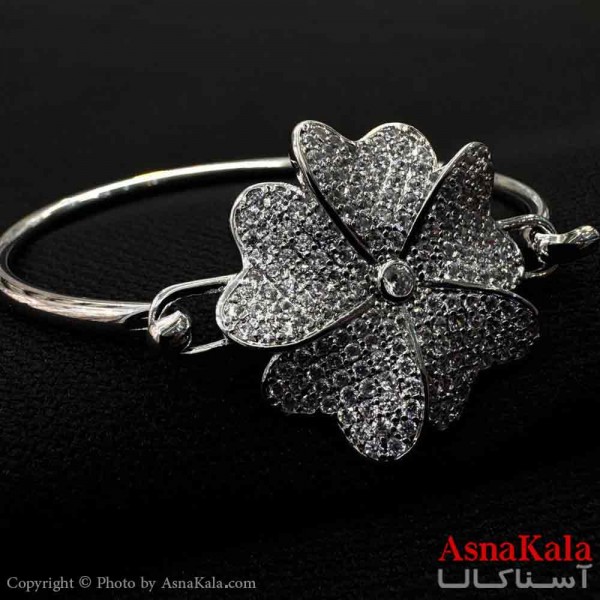 بنگل مینیمال دخترانه YSX مدل قفلی گل  کد DSB18805W