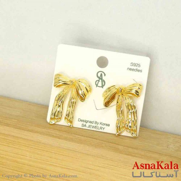 گوشواره استیل مینیمال زنانه مدل پاپیون کد GSH151093W