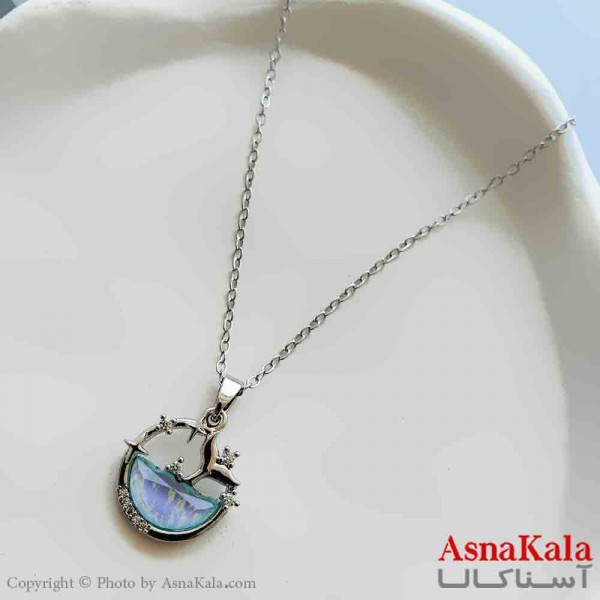 گردنبند زنانه استیل مینیمال مدل دم وال کد GNB161361W