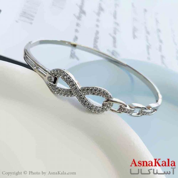 بنگل مینیمال دخترانه ژوپینگ مدل بینهایت نگینی کد DSB18830W