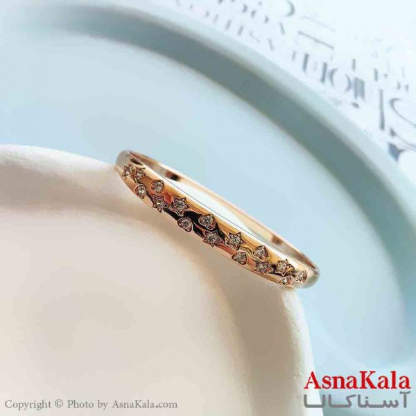 بنگل مینیمال دخترانه ژوپینگ مدل قلب و ستاره  کد DSB18849W