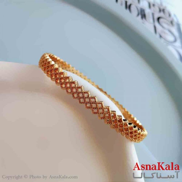 بنگل مینیمال دخترانه استیل 316 مدل لوزی ظریف کد DSB18860W