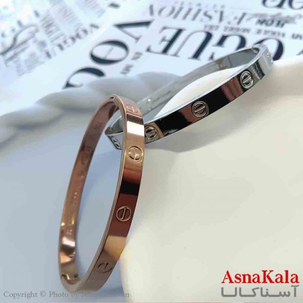 بنگل مینیمال دخترانه استیل 316 مدل کارتیر  کد DSB18866W