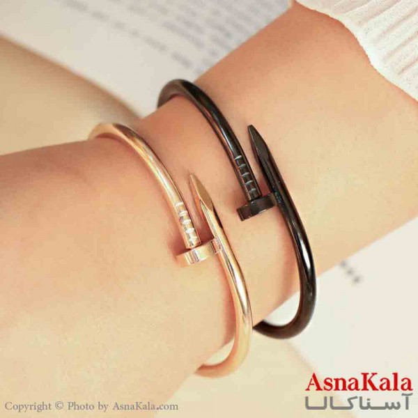 بنگل مینیمال دخترانه استیل 316 مدل میخی  کد DSB18883W