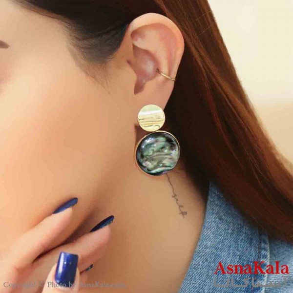 گوشواره استیل مینیمال زنانه مدل شب تاب کد GSH151136W