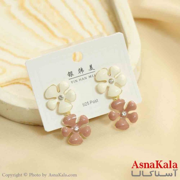 گوشواره استیل مینیمال زنانه مدل گل کد GSH151167W