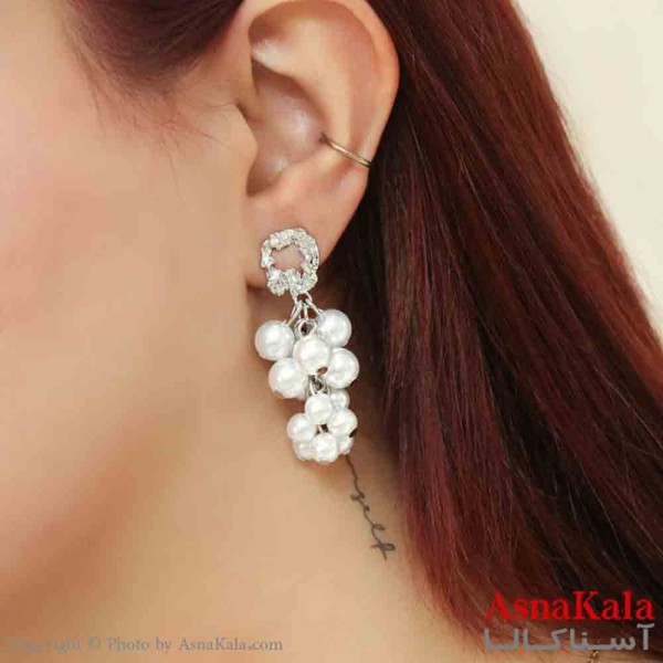 گوشواره استیل مینیمال زنانه مدل مرواریدی کد GSH151190W