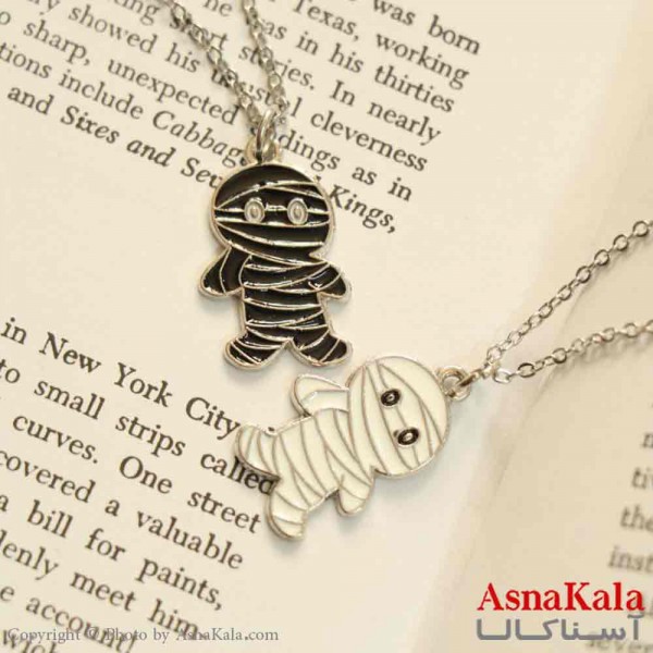 گردنبند ست دونفره  آدمک کد GNB161380W