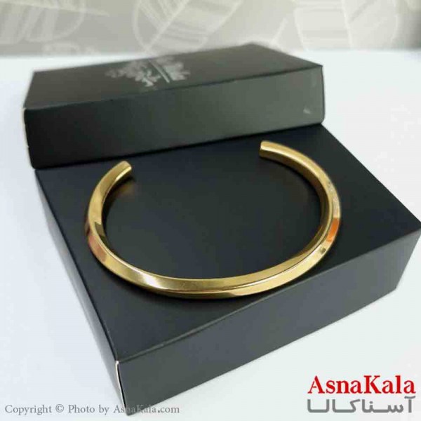 بنگل اسپرت استیل 316 مدل پیچی طلایی کد DSB18923W