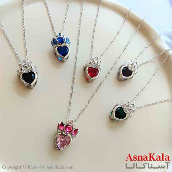 گردنبند زنانه استیل مدل راپونزل کد GNB161422W