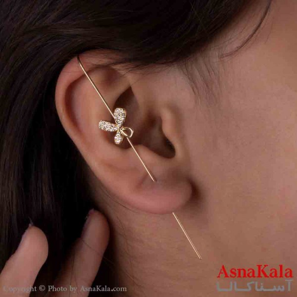 گوشواره ایرکاف پروانه دخترانه استیل 316 کد GSH151215W