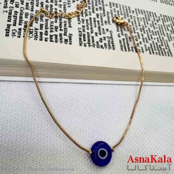 دستبند زنانه پینترستی استیل مدل چشم زخم  کد DSB18936W