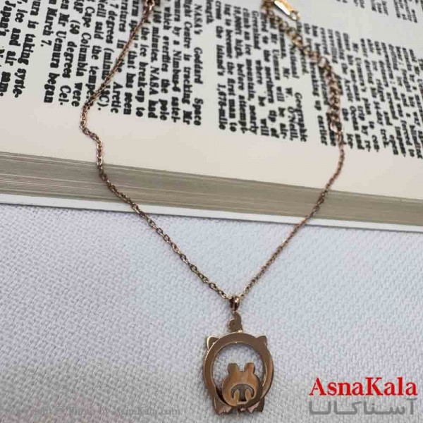 دستبند دخترانه استیل مدل خرسی  کد DSB18947W