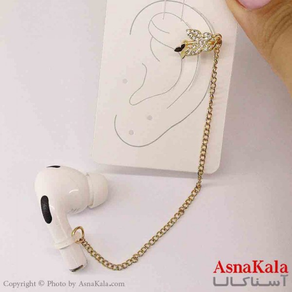 گوشواره ایرکاف ایرپاد طرح پروانه دخترانه استیل کد GSH151229W