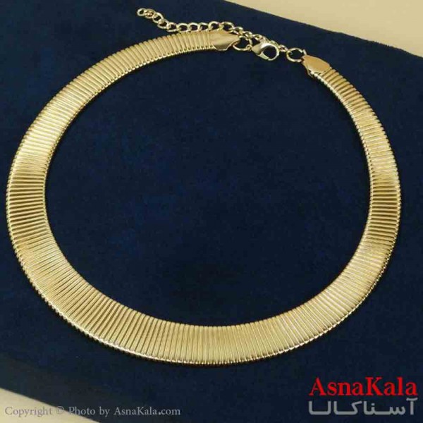گردنبند طوق دخترانه پینترستی استیل مدل ماری کد GNB161466W