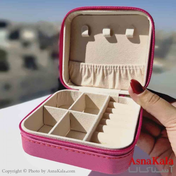 جعبه جواهرات پینترستی رنگ صورتی  کد HAIR131008W