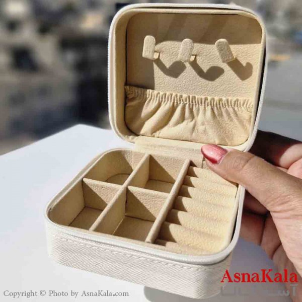 جعبه جواهرات پینترستی رنگ سفید  کد HAIR131014W