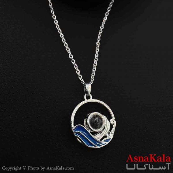 گردنبند تلسکوپی دوستت دارم به صد زبان دنیا طرح موج کد GNB161552W