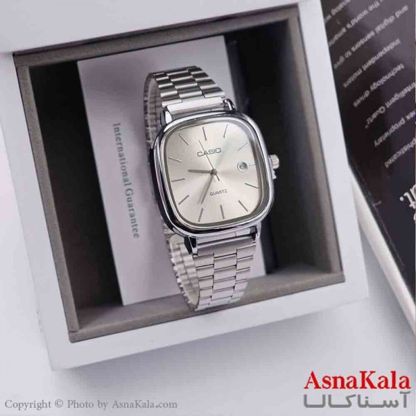 ساعت  مردانه مچی کاسیو اولدمانی طرح کلاسیک با قفل ریلی با موتور کوارتز کد WTCH11287W