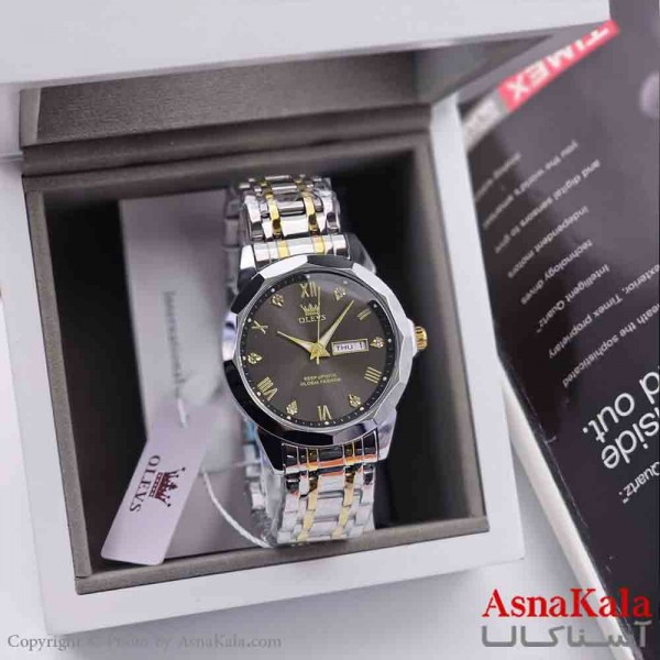 ساعت مچی مردانه الوز مقاوم دربرابرآب دارای روز شمار و شب نما کد WTCH11293W