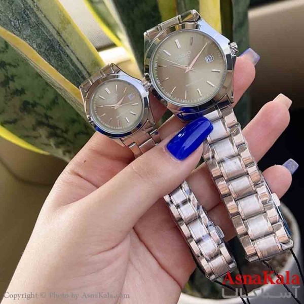 ساعت ست  کاسیو مقاوم دربرابر آب دارای روز شمار کیفیت سفارشی و موتور کوارتز کد WTCH11295W