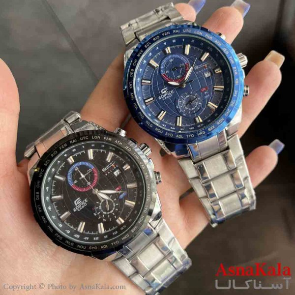 ساعت مردانه کاسیو ادی  فایس کرانوگراف دارای روز شمار  کد WTCH11300W