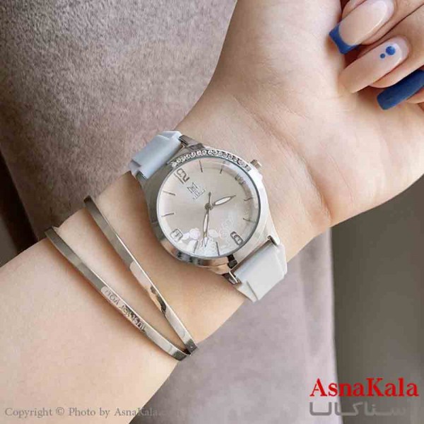 ساعت زنانه ایکس میل شیشه الماسی قفل کمربندی موتور کوارتز کد WTCH11305W