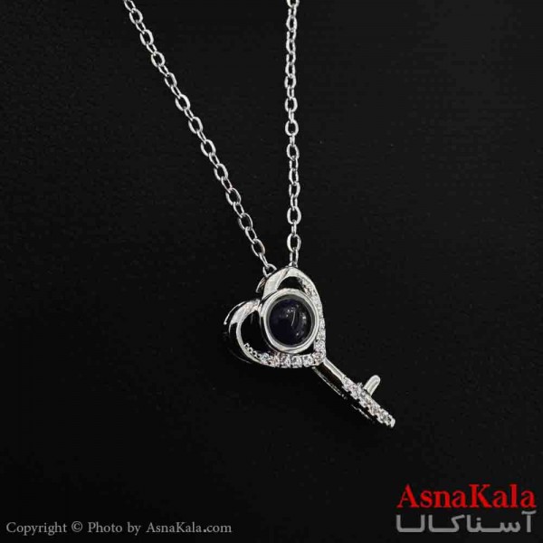 گردنبند تلسکوپی دوستت دارم به صد زبان دنیا طرح کلید کد GNB161567W