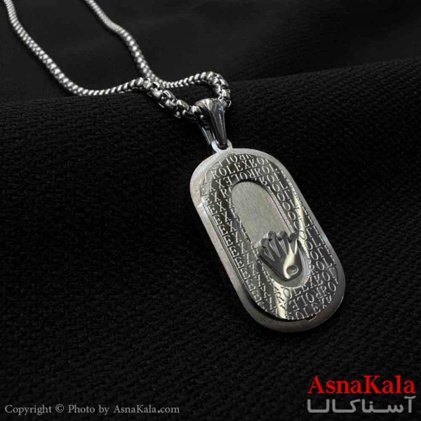 گردنبند مردانه و پسرانه استیل مدل رولکس کد GNB161589W