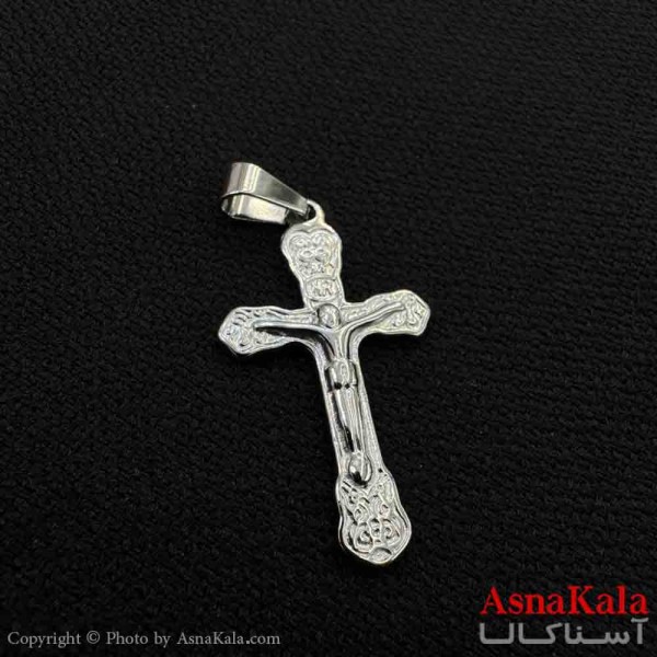 آویز گردنبند مردانه طرح صلیب  کد GNB161605W
