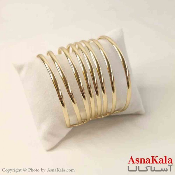 بنگل مینیمال دخترانه استیل مدل طلایی  کد DSB181089W