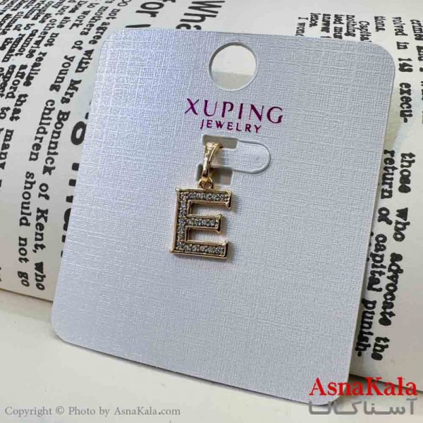 آویز ژوپینگ مینیمال دخترانه مدل حرف E کد GNB161623W