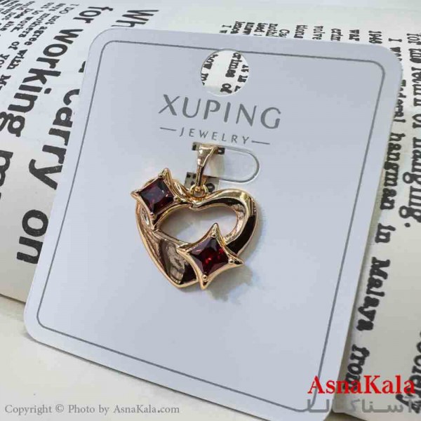 آویز ژوپینگ مینیمال دخترانه مدل قلب نگینی کد GNB161650W