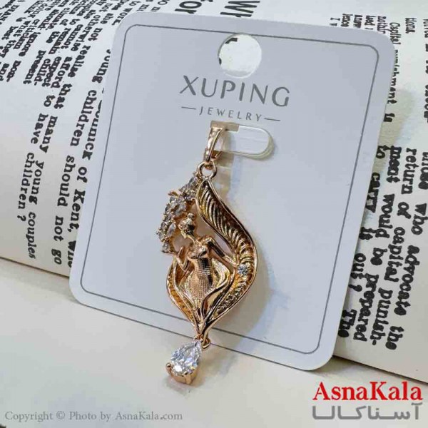 آویز ژوپینگ مینیمال دخترانه مدل نگینی کد GNB161660W